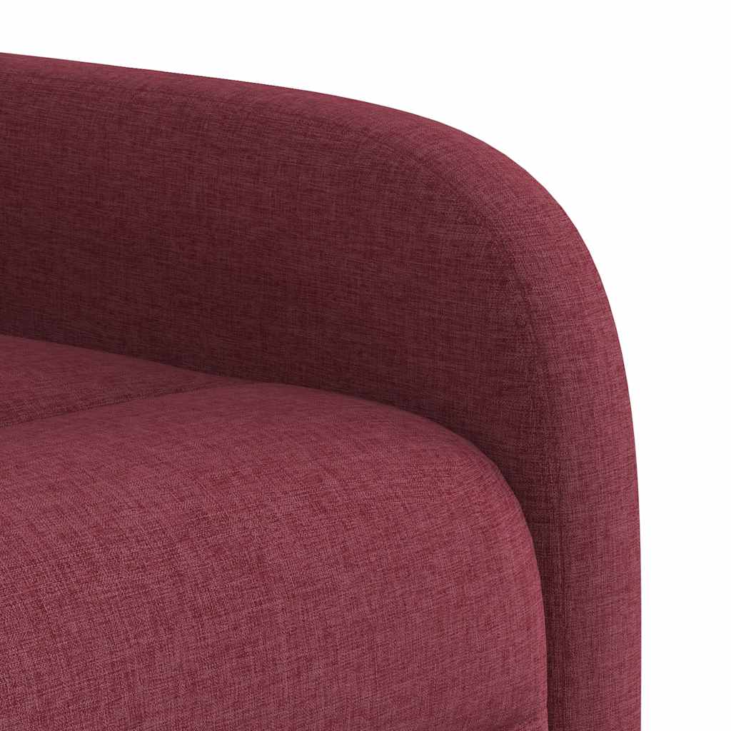 Fauteuil inclinable rouge bordeaux tissu - XIOS