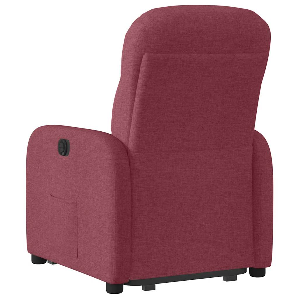 Fauteuil inclinable rouge bordeaux tissu - XIOS