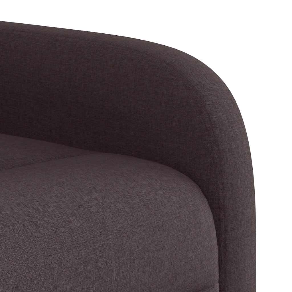 Fauteuil inclinable marron foncé tissu - XIOS