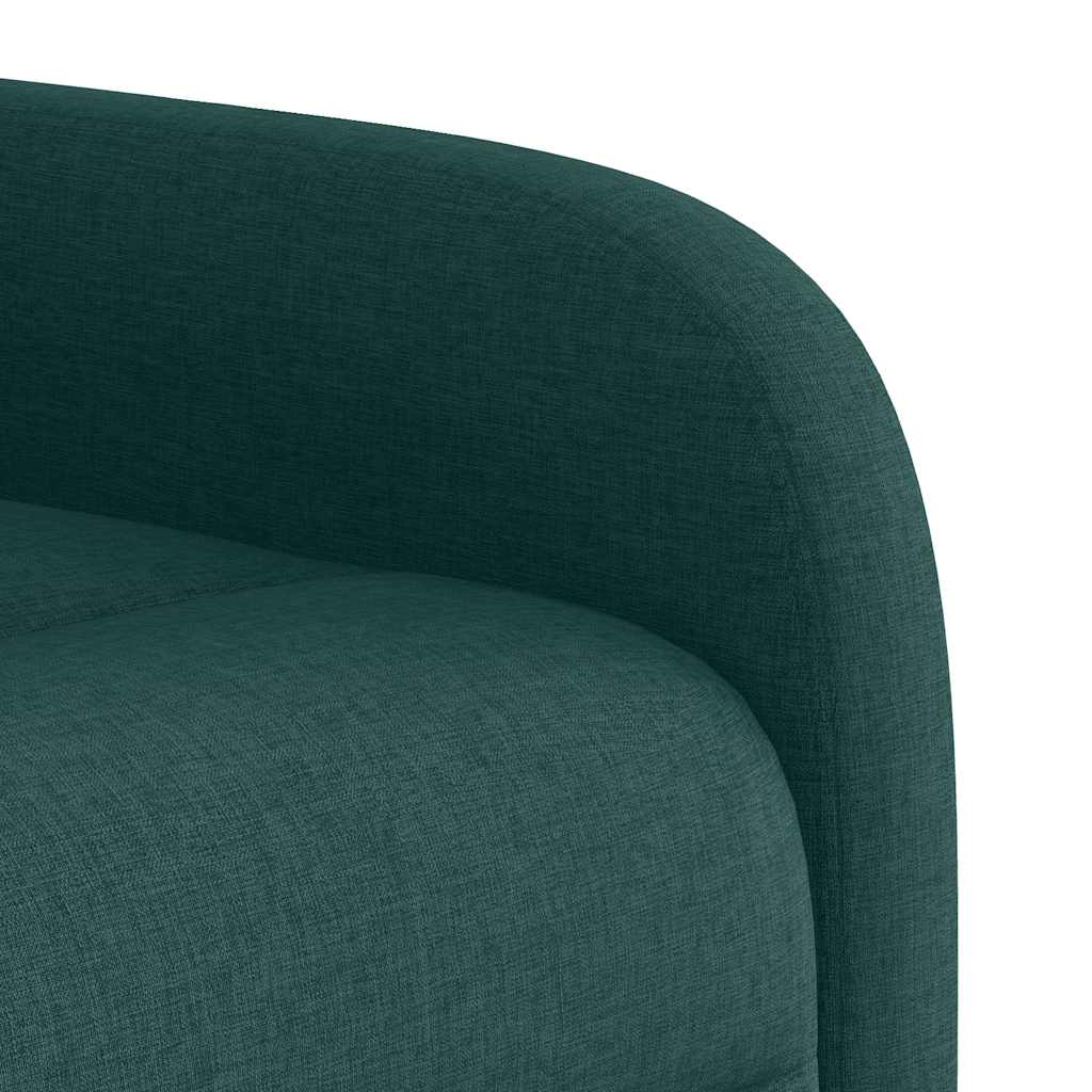 Fauteuil inclinable vert foncé tissu - XIOS