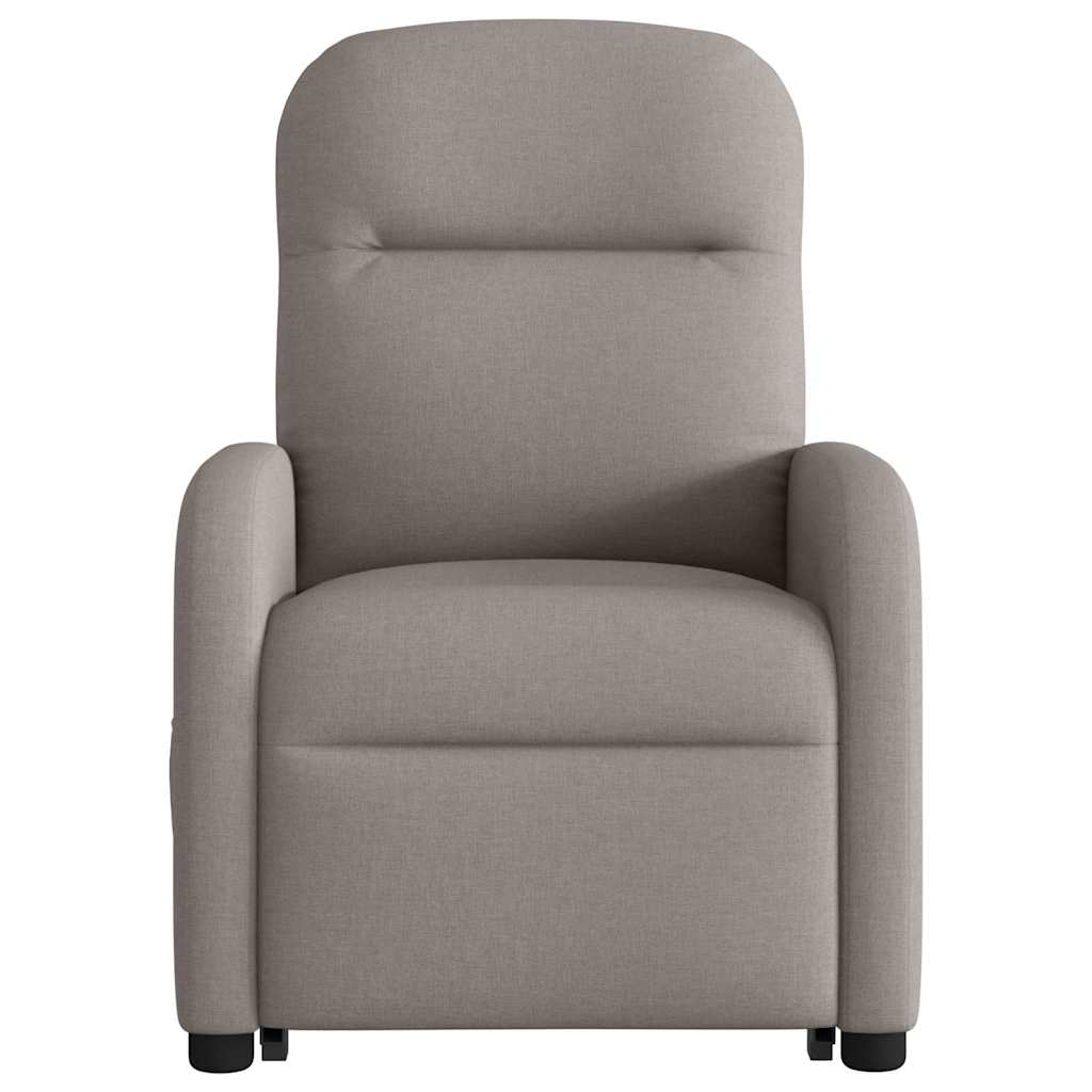 Fauteuil inclinable taupe tissu - XIOS