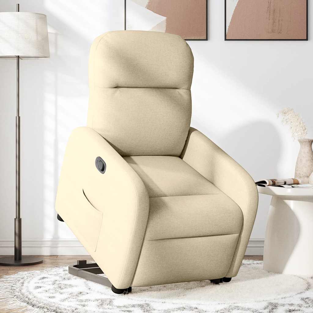 Fauteuil inclinable Crème Tissu - XIOS