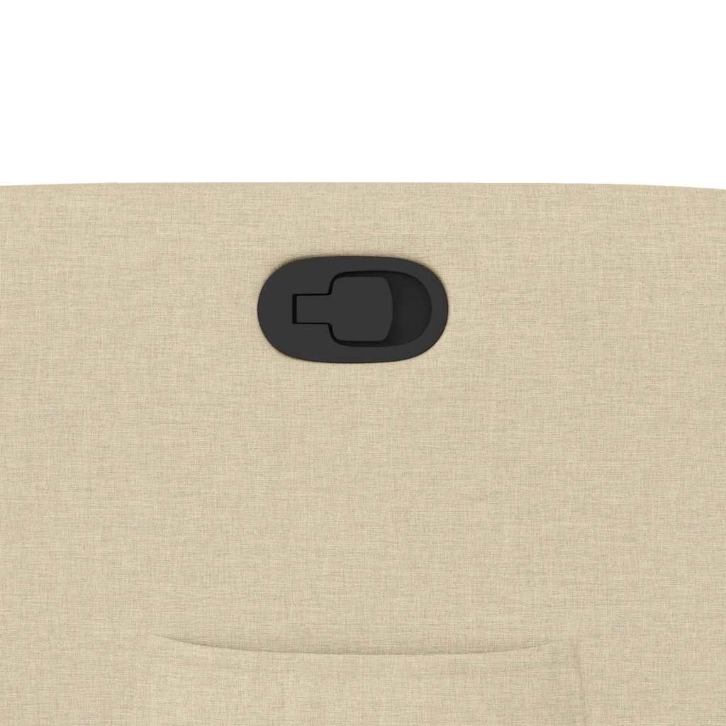 Fauteuil inclinable Crème Tissu