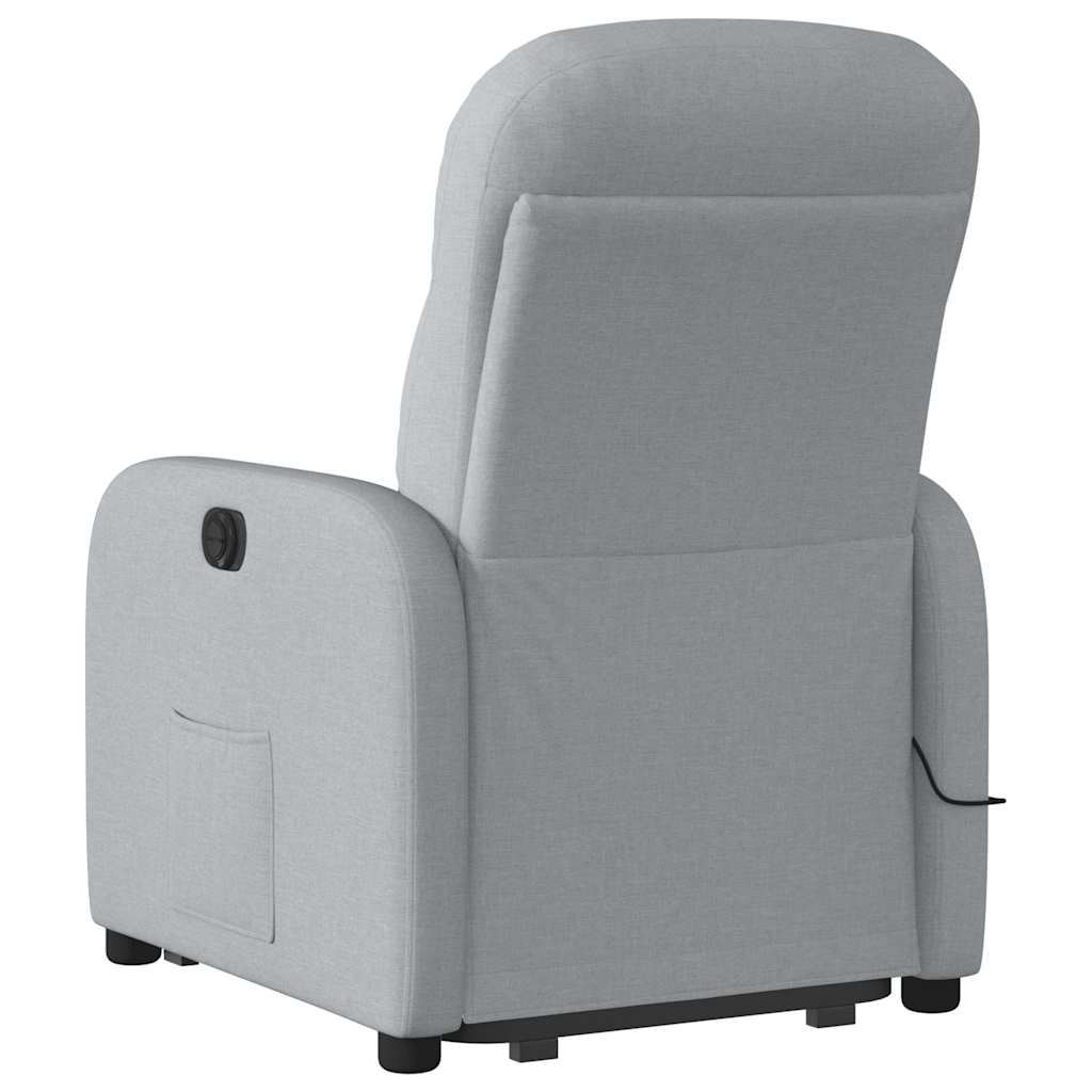 Fauteuil de massage inclinable Gris clair Tissu - XIOS