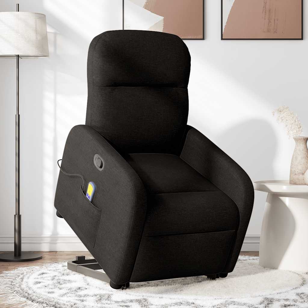 Fauteuil de massage inclinable Noir Tissu - XIOS