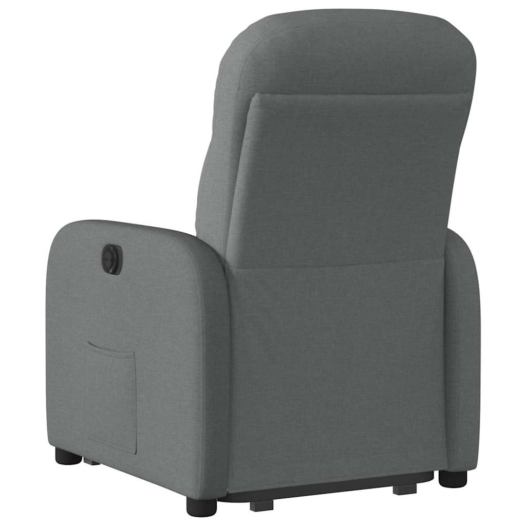 Fauteuil inclinable électrique gris foncé tissu - XIOS