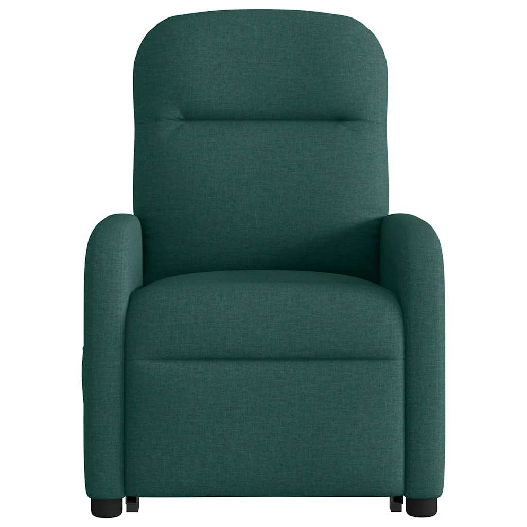 Fauteuil inclinable électrique vert foncé tissu - XIOS