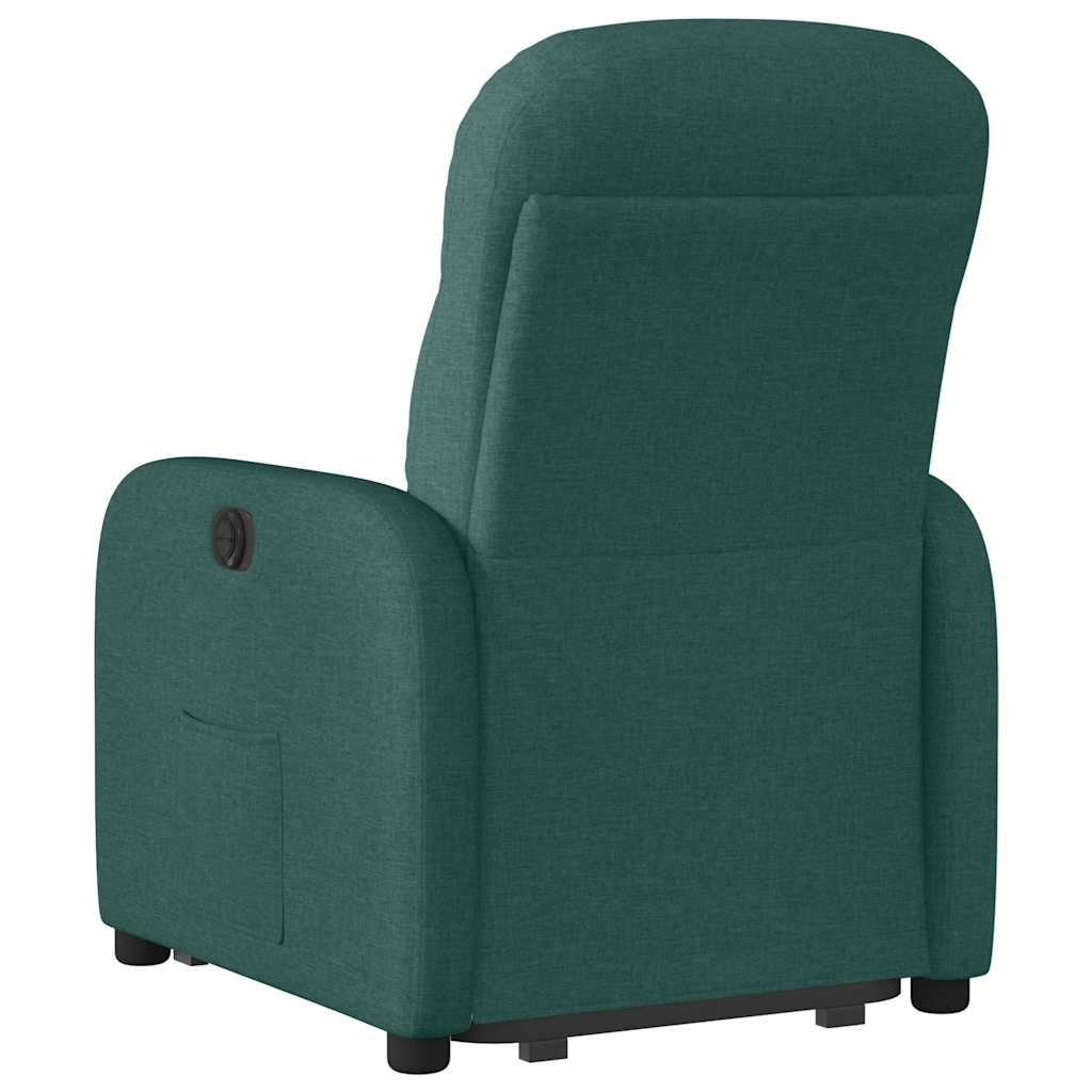 Fauteuil inclinable électrique vert foncé tissu
