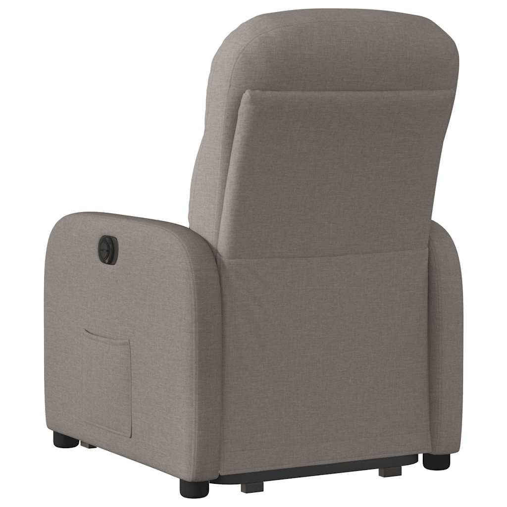 Fauteuil inclinable électrique taupe tissu