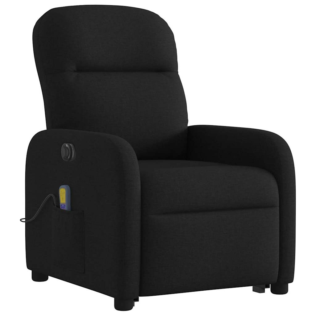 Fauteuil inclinable de massage électrique Noir Tissu - XIOS