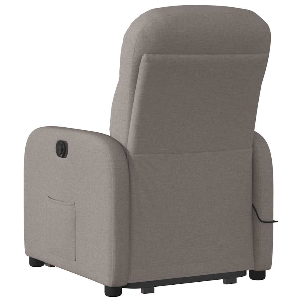 Fauteuil inclinable de massage électrique Taupe Tissu - XIOS