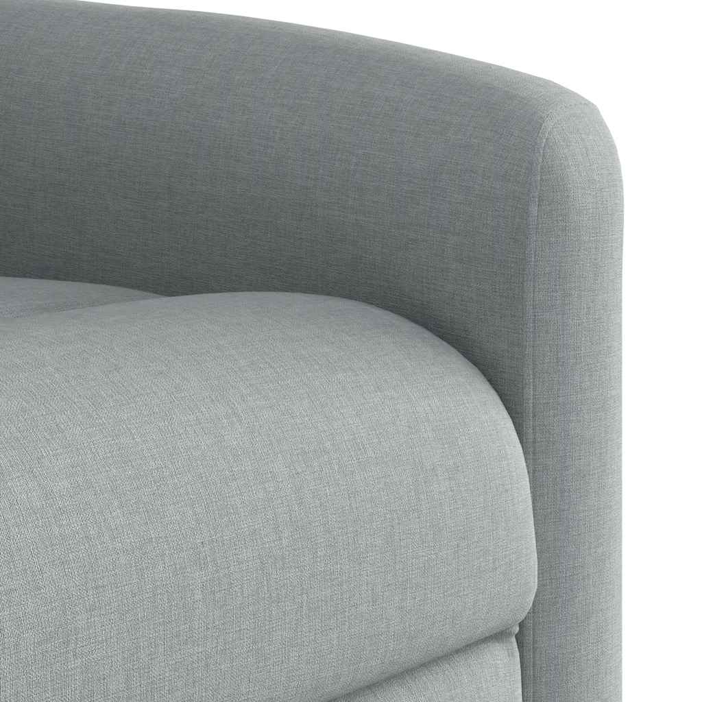 Fauteuil inclinable électrique Gris clair Tissu - XIOS