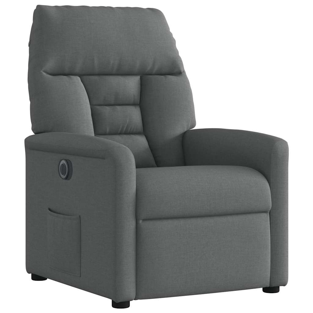 Fauteuil inclinable électrique Gris foncé Tissu - XIOS