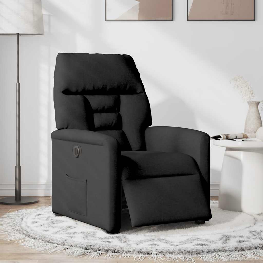 Fauteuil inclinable électrique Noir Tissu - XIOS
