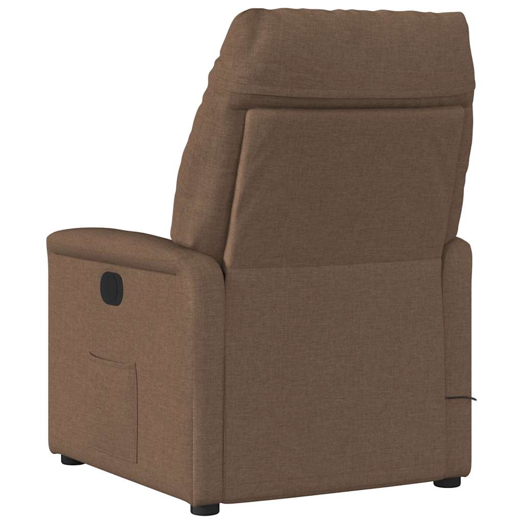 Fauteuil inclinable électrique Marron Tissu - XIOS