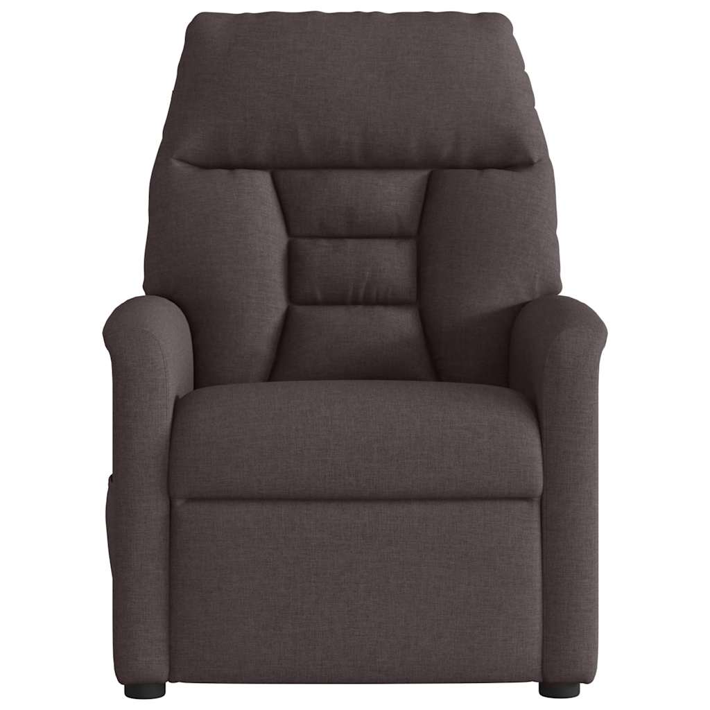 Fauteuil inclinable électrique Marron foncé Tissu - XIOS