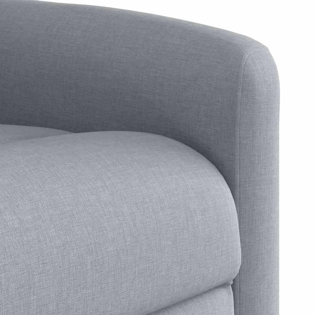 Fauteuil de massage inclinable électrique gris clair tissu - XIOS