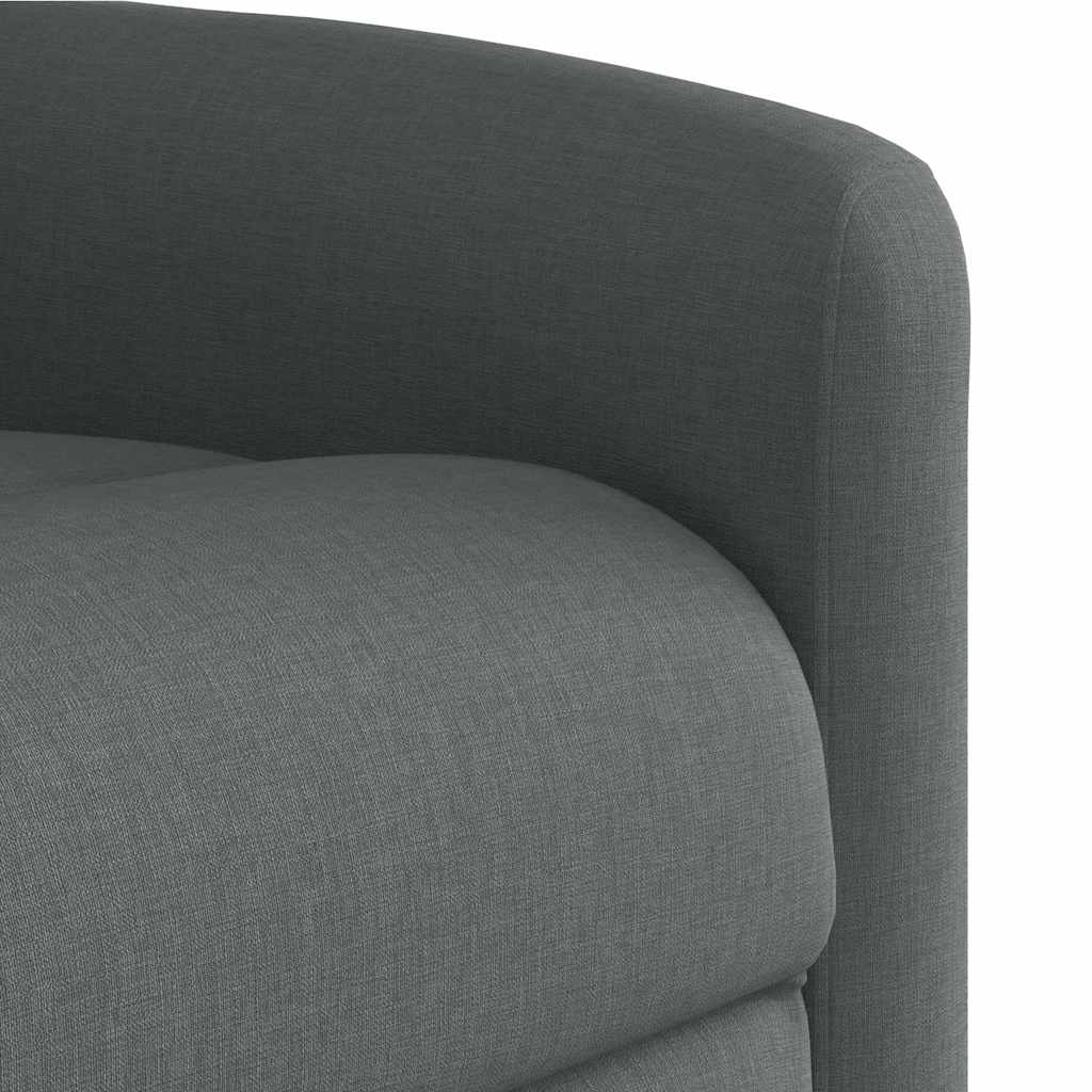 Fauteuil inclinable de massage électrique gris foncé tissu - XIOS