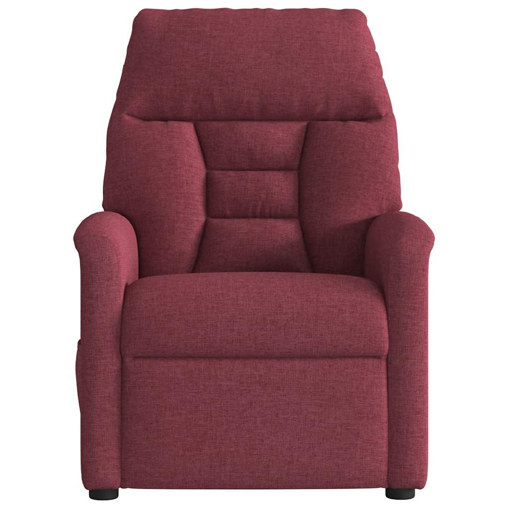 Fauteuil de massage inclinable électrique Rouge bordeaux Tissu - XIOS
