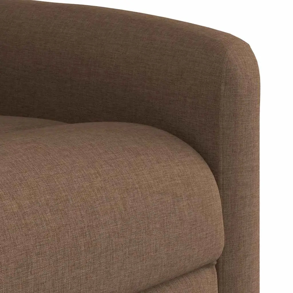 Fauteuil inclinable de massage électrique marron tissu - XIOS
