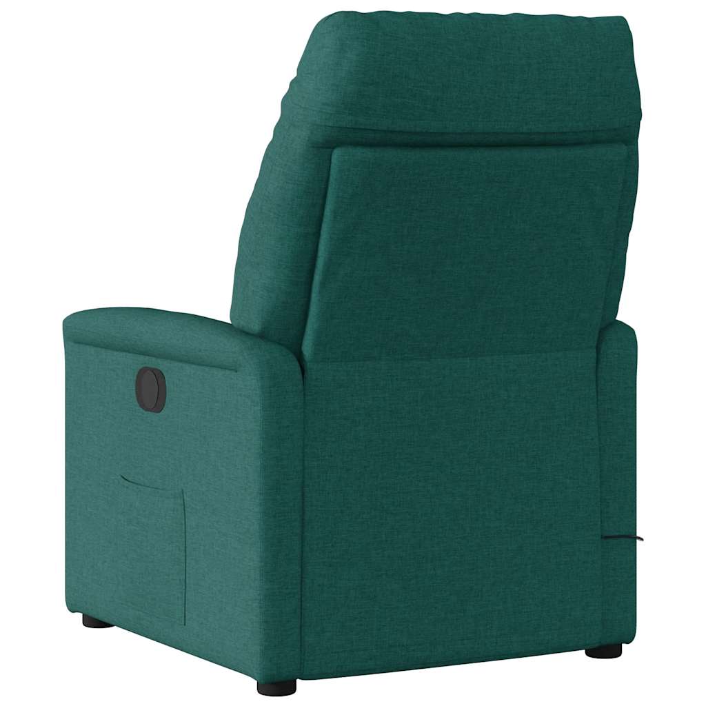 Fauteuil de massage inclinable électrique Vert foncé Tissu - XIOS