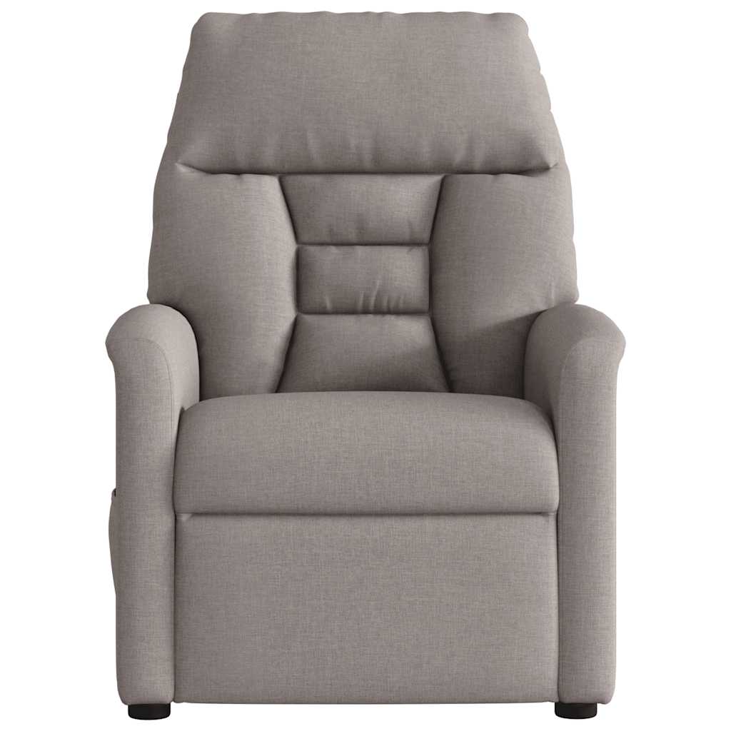 Fauteuil de massage inclinable électrique Taupe Tissu - XIOS