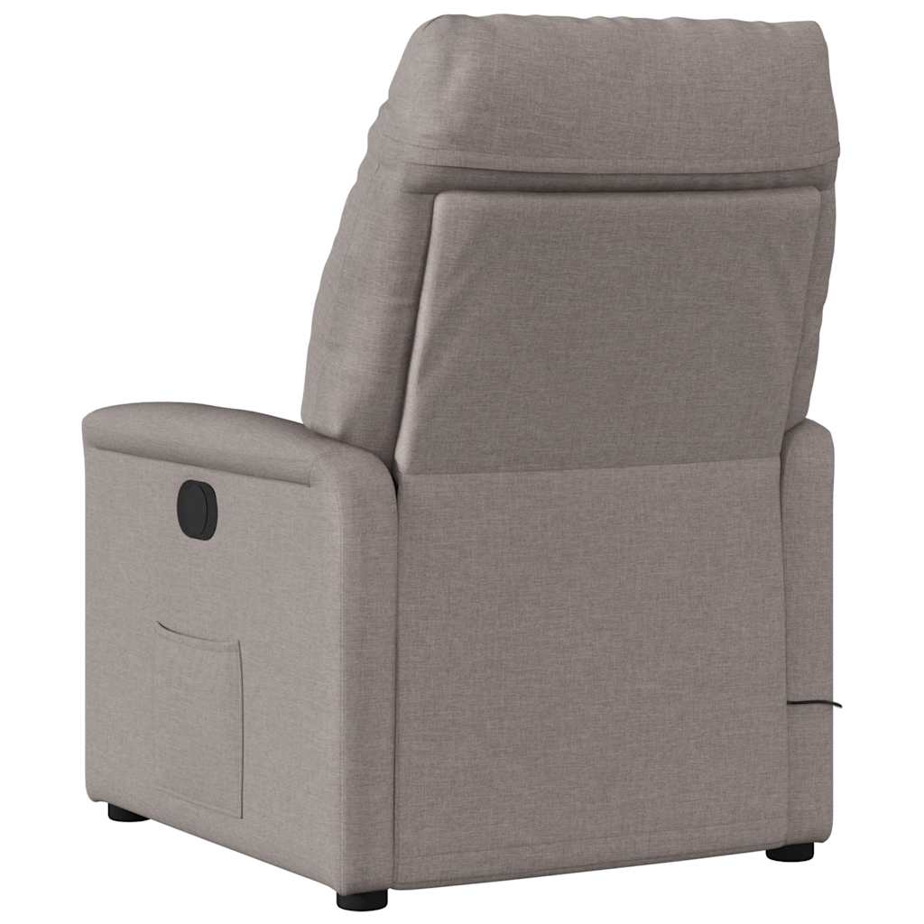 Fauteuil de massage inclinable électrique Taupe Tissu - XIOS