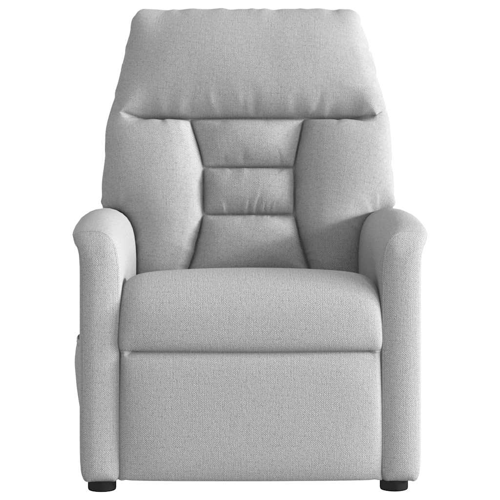 Fauteuil de massage inclinable électrique gris nuage tissu - XIOS