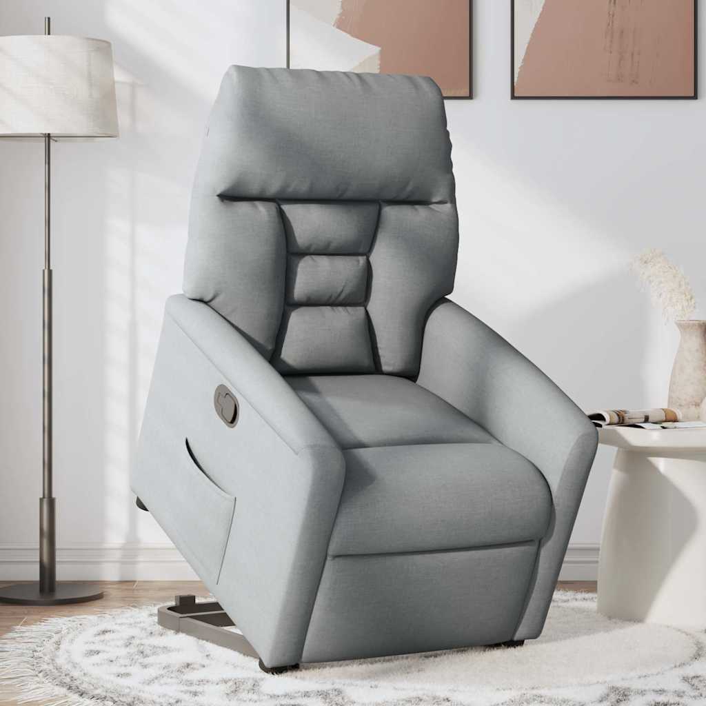 Fauteuil inclinable Gris clair Tissu - XIOS
