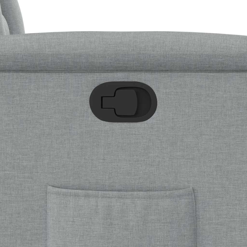 Fauteuil inclinable Gris clair Tissu