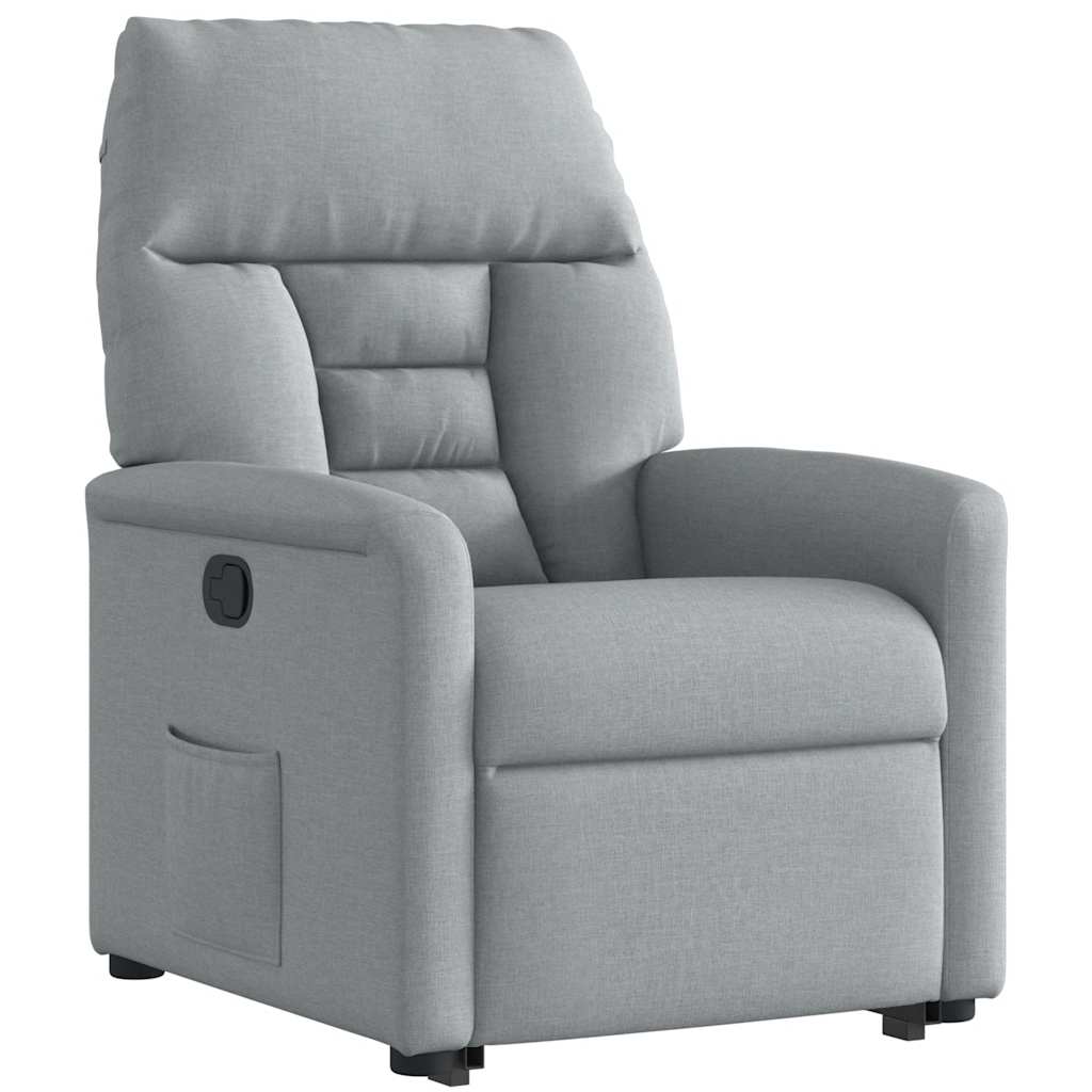 Fauteuil inclinable Gris clair Tissu - XIOS
