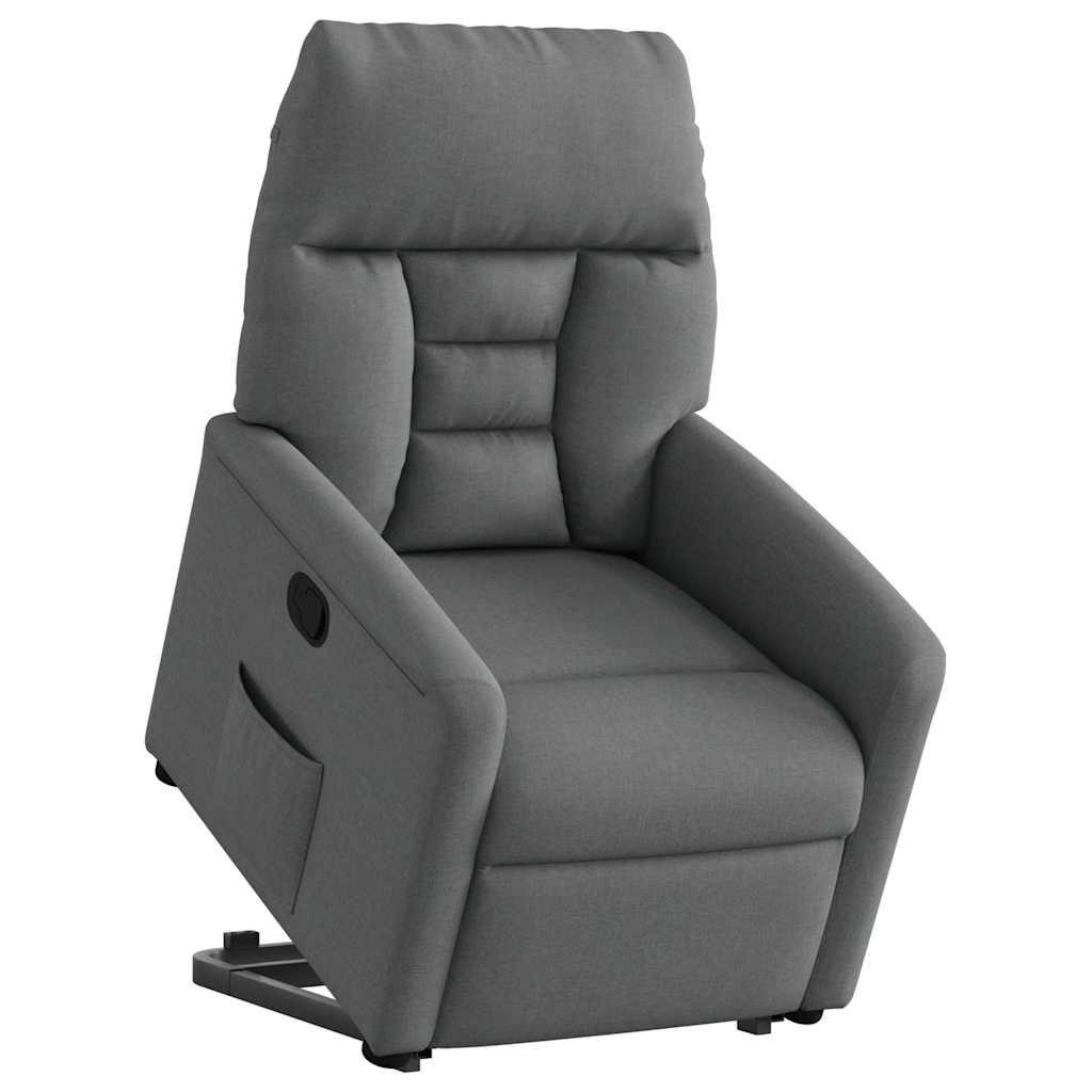 Fauteuil inclinable Gris foncé Tissu - XIOS