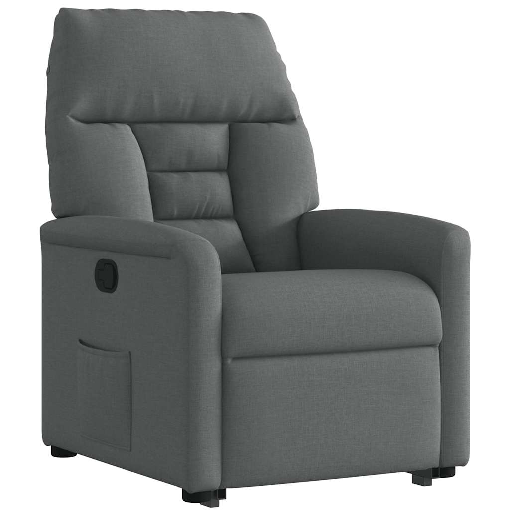 Fauteuil inclinable Gris foncé Tissu - XIOS