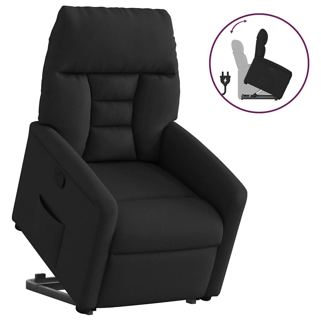 Fauteuil inclinable noir tissu - XIOS