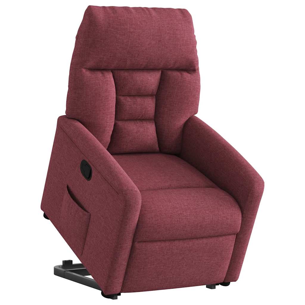 Fauteuil inclinable rouge bordeaux tissu