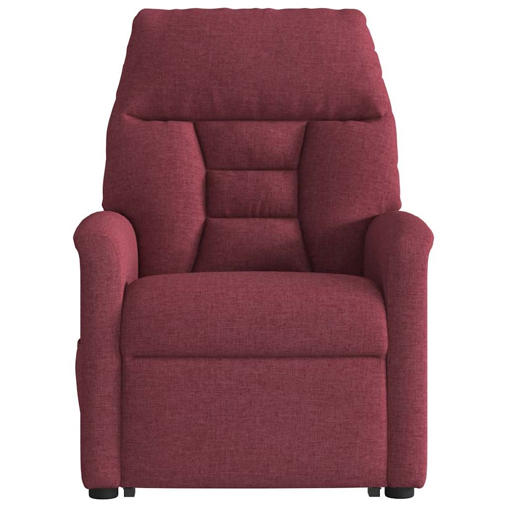 Fauteuil inclinable rouge bordeaux tissu