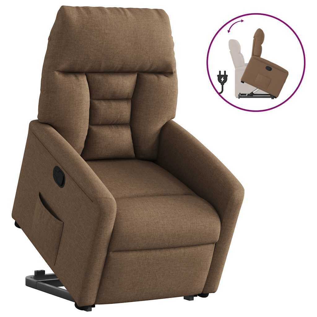Fauteuil inclinable Marron Tissu