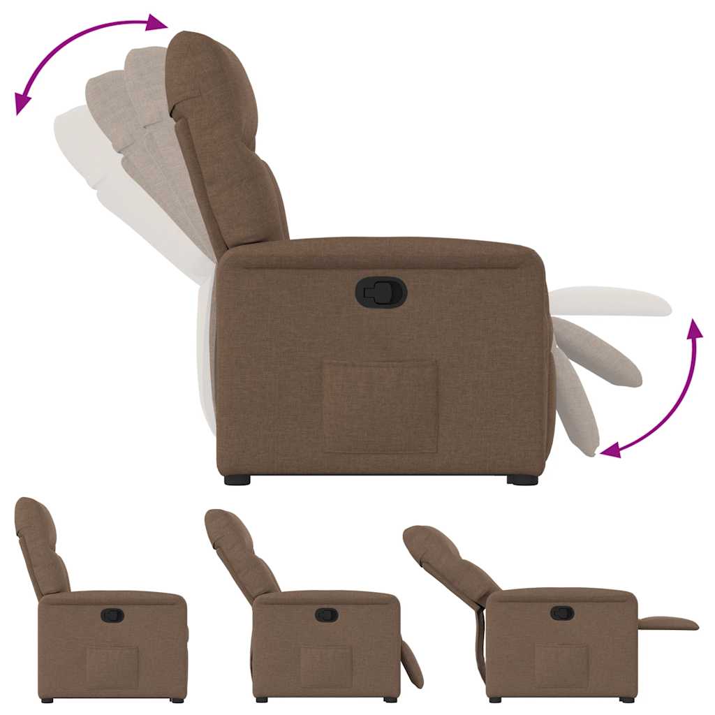 Fauteuil inclinable Marron Tissu - XIOS