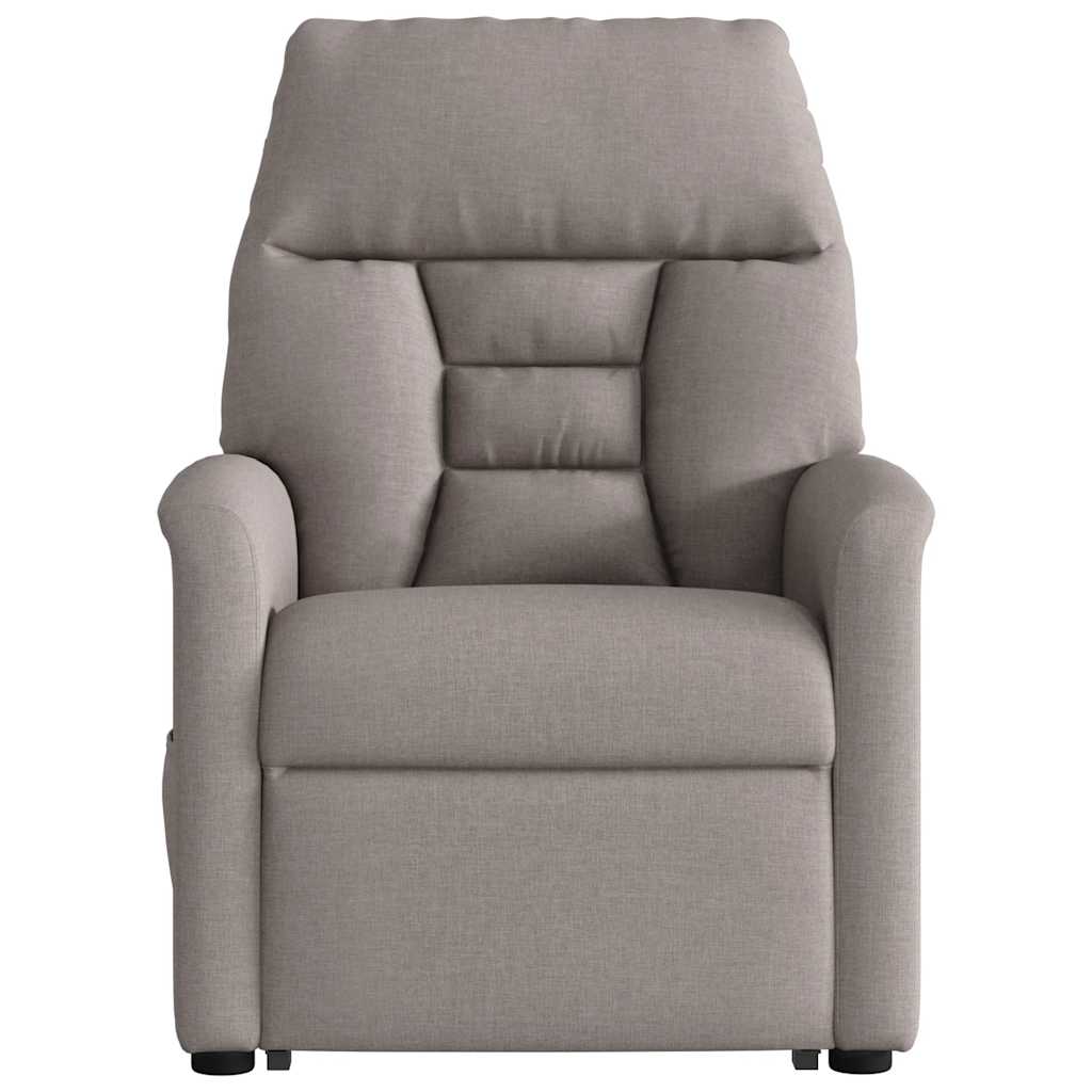Fauteuil inclinable taupe tissu - XIOS