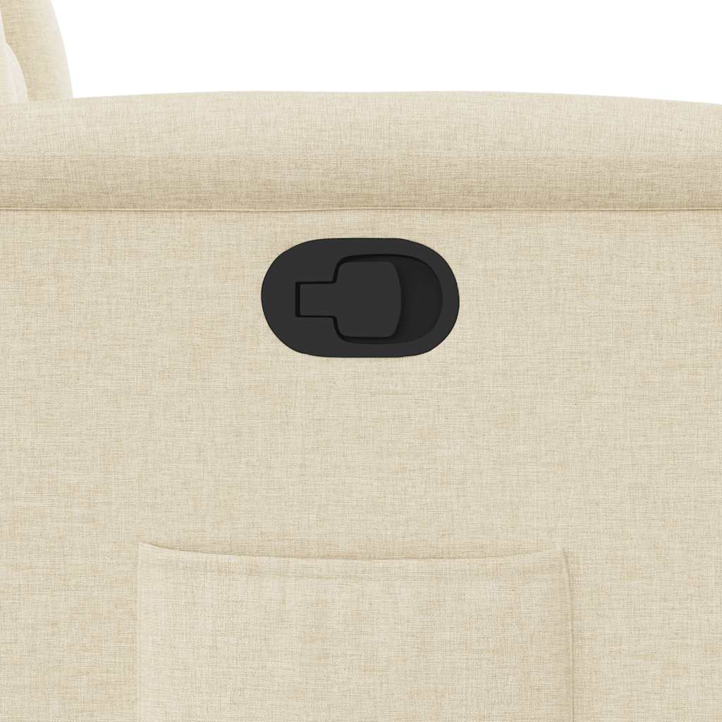 Fauteuil inclinable Crème Tissu