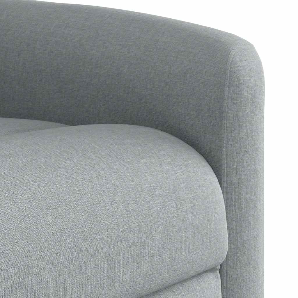 Fauteuil de massage inclinable Gris clair Tissu - XIOS