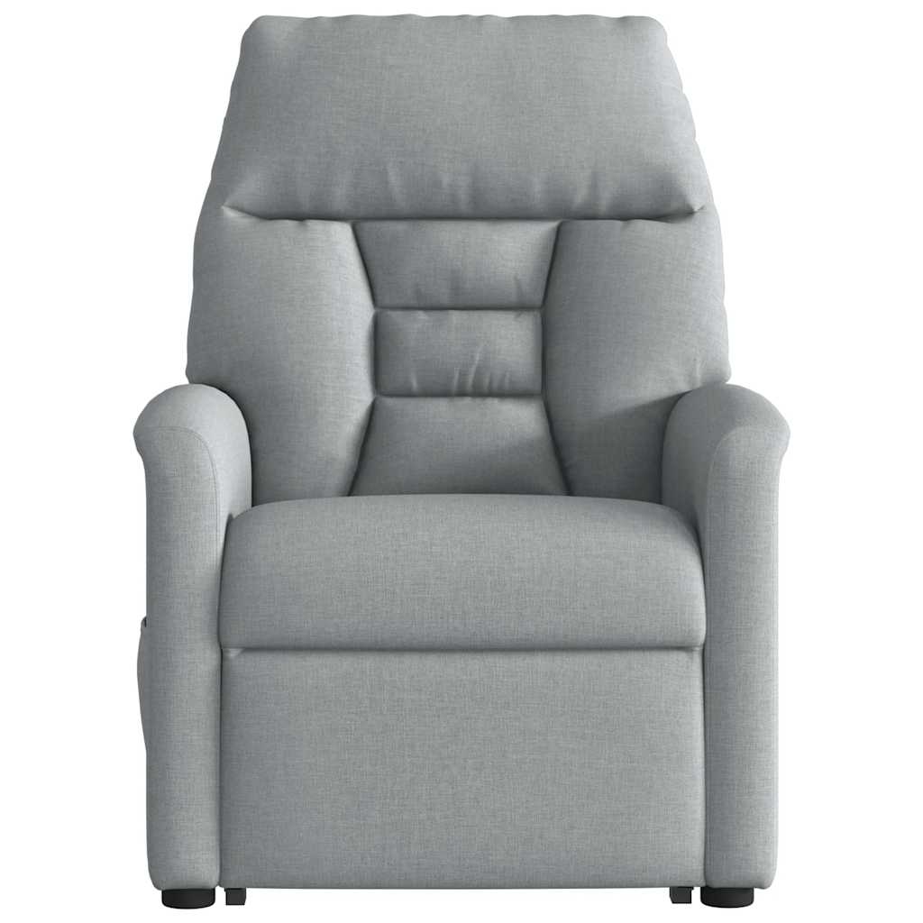 Fauteuil de massage inclinable Gris clair Tissu - XIOS