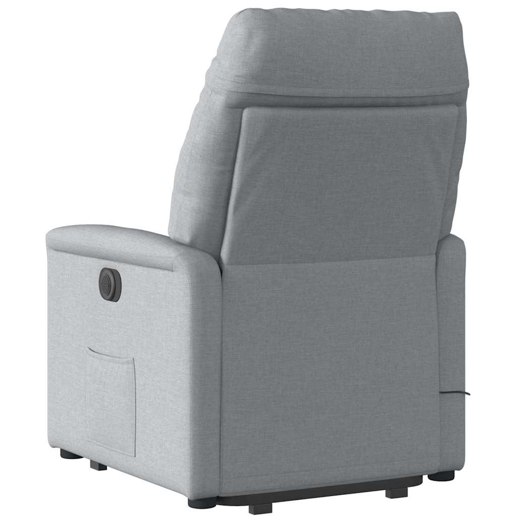 Fauteuil de massage inclinable Gris clair Tissu - XIOS