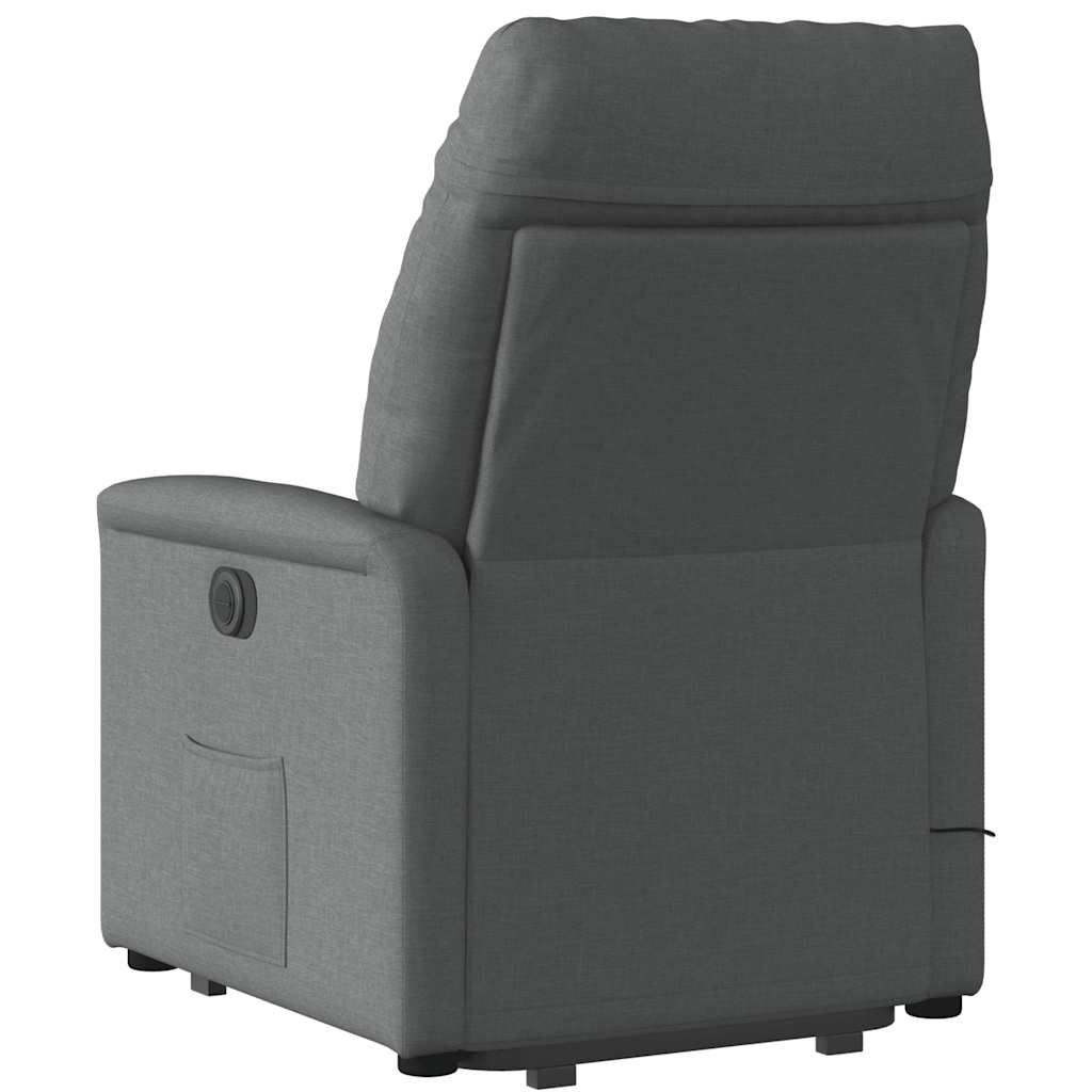 Fauteuil de massage inclinable Gris foncé Tissu - XIOS