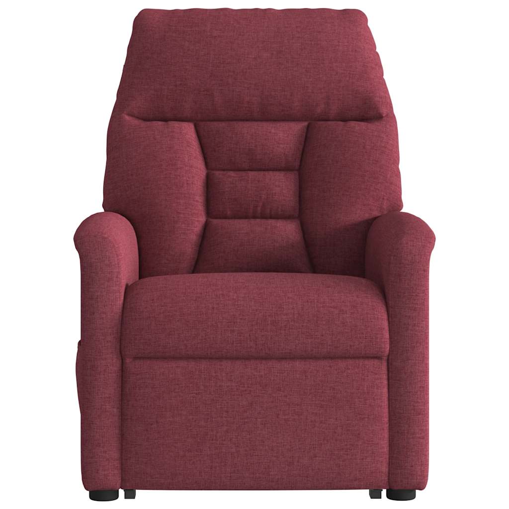 Fauteuil inclinable de massage Rouge bordeaux Tissu - XIOS