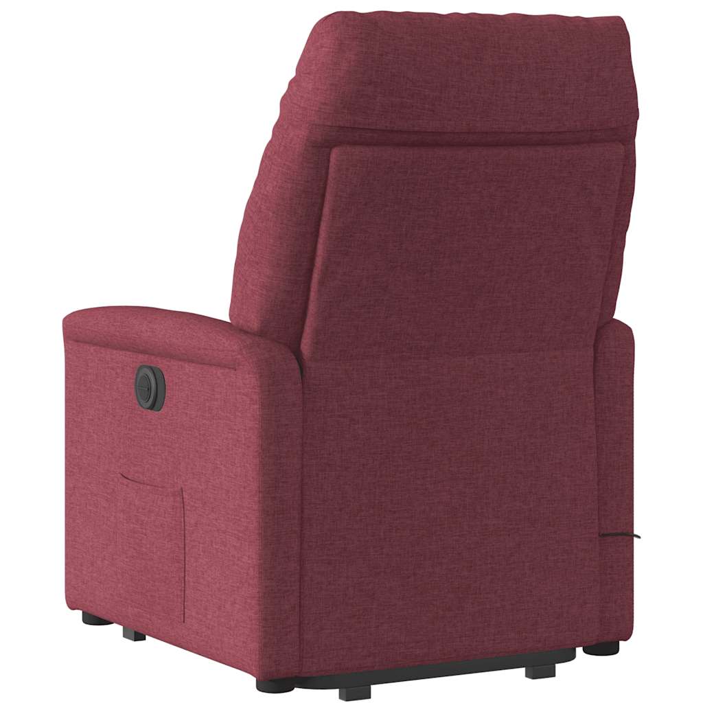 Fauteuil inclinable de massage Rouge bordeaux Tissu - XIOS