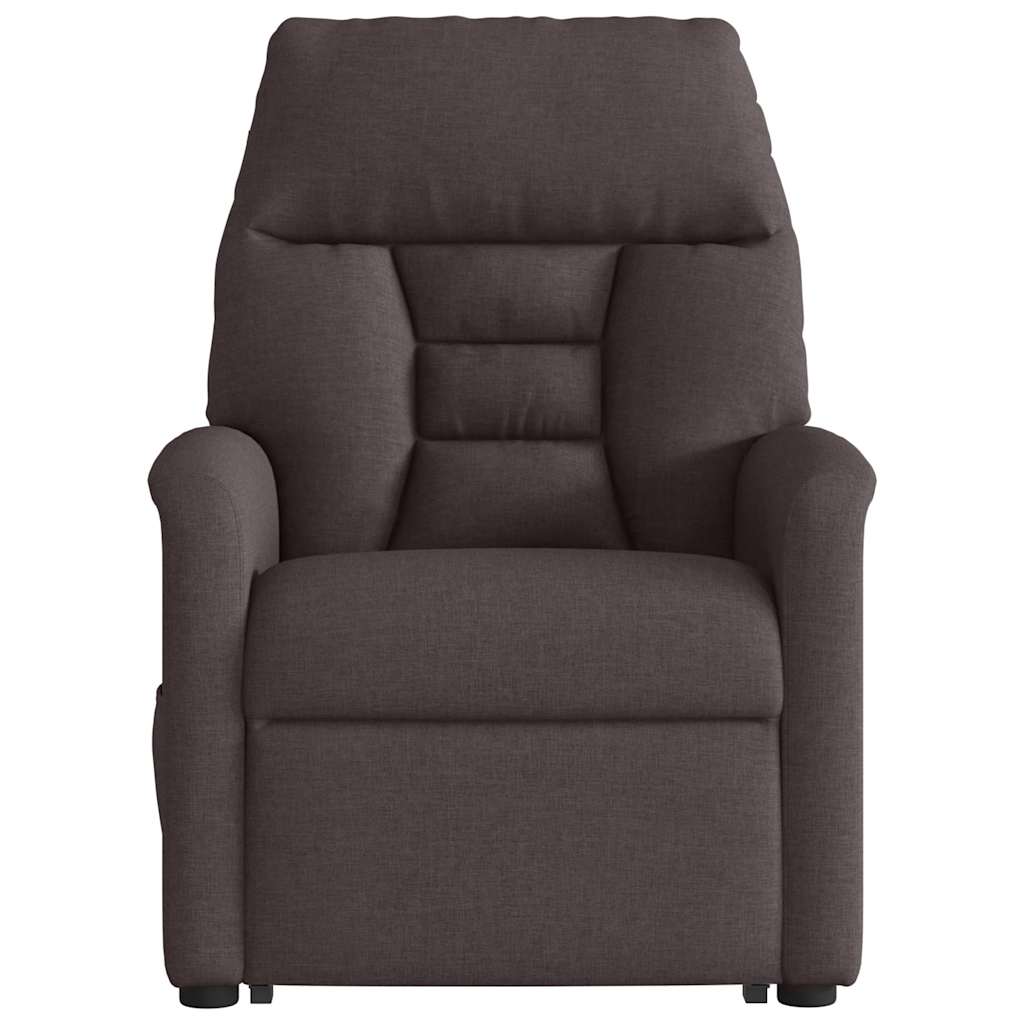 Fauteuil inclinable de massage Marron foncé Tissu - XIOS