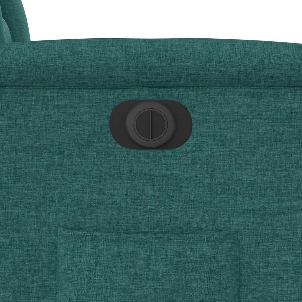 Fauteuil inclinable électrique vert foncé tissu