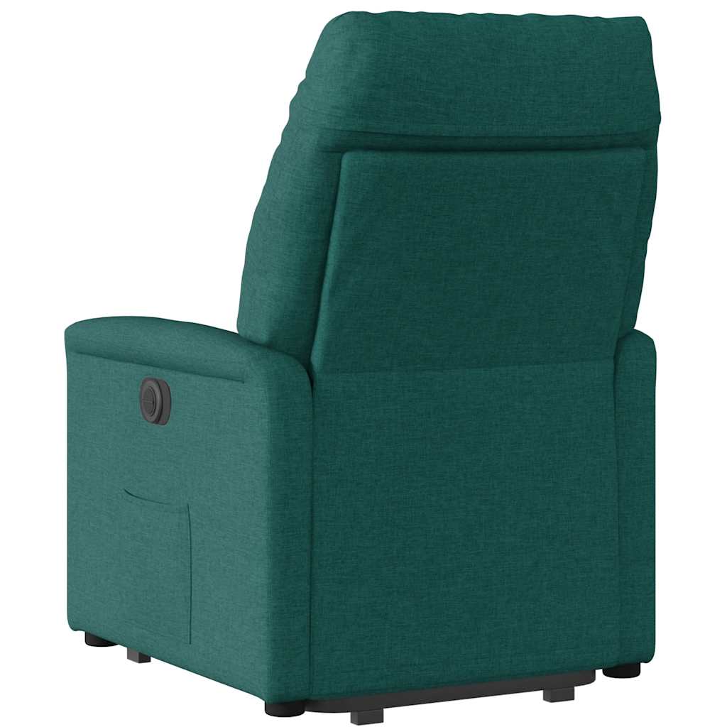 Fauteuil inclinable électrique vert foncé tissu