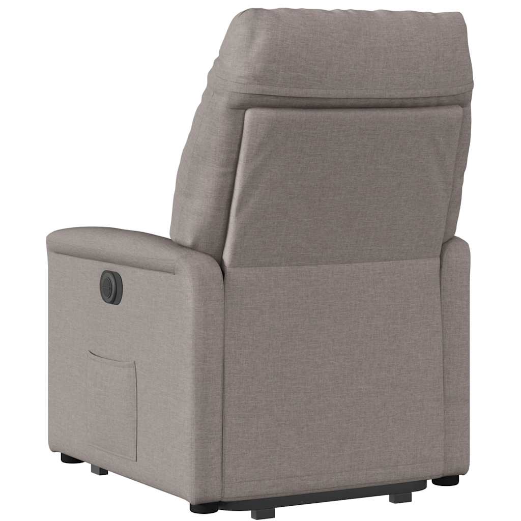 Fauteuil inclinable électrique taupe tissu
